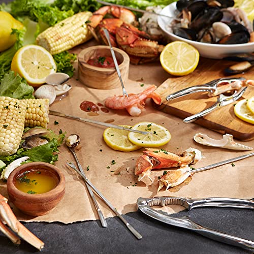 RSVP International Endurance Collection Seafood Tool, Cracking Tools, 8 Piece, Stainless Steel - size: Cracking Tools, 8 Piece