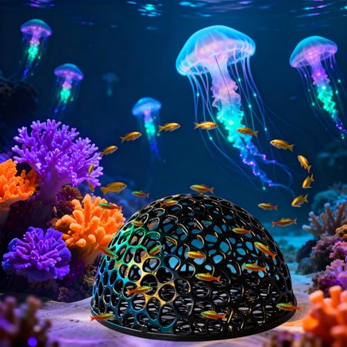 2 PCS Shrimp Hdes for Aquarium, Shrimp Cave Tunnel, Shrimp Hides for Aquarium Small Fish Habitat, Hollow Design for Shelter