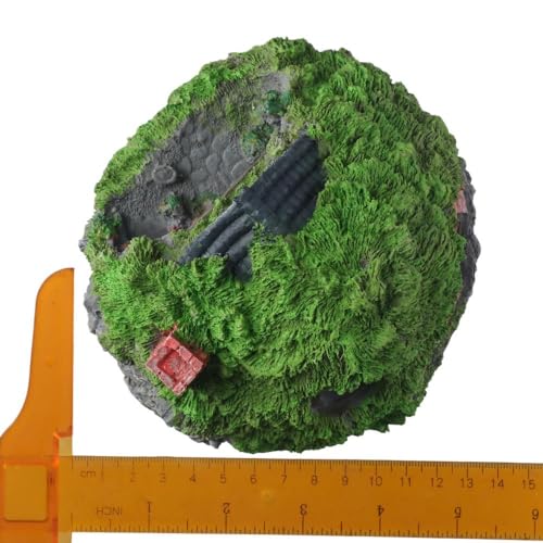 Aquarium Decoration Simulation Aquatic Resin House Simulation Thatched House Betta Hideout Cave for Fish Tank