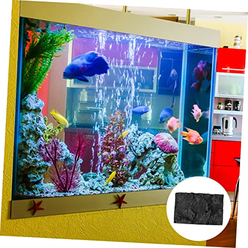 3D Rock Aquarium Background Board for Fish Tank Waterproof Decoration 45x28cm Easy to Install Suitable for Reptiles