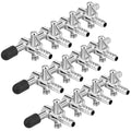 3 Pack 4-Way Aquarium Stainless Steel Air Flow Control Lever Valve with Airline Tubing Connector for Air Pumps Fish Tank Multi-Port Distributor Splitter - style: 4-Way