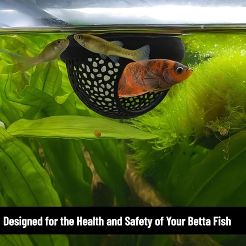 2 Pack Leaf Resting Beds for Betta Fish, Betta Hammock, Betta Fish Hammock for Aquarium, Soft and Safe Fish Tank Accessories, Easy to Install Underwater Plants