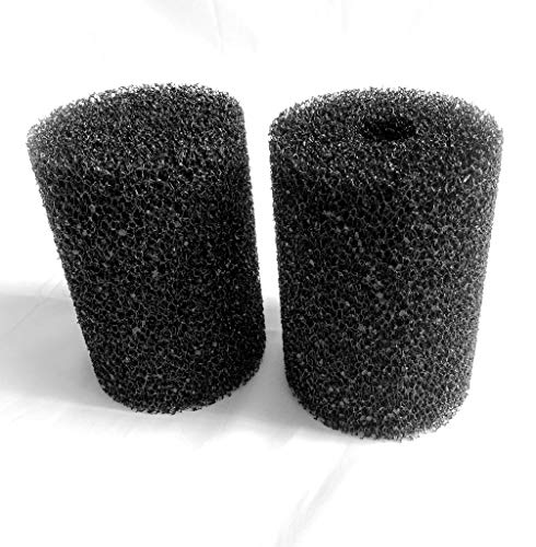 Wave Point 4 Pack X-Large Overflow Filter Box Intake Round Pre-Filter Foam Sponge 5.91" x 4.13" for Aquariums and Ponds (Coarse 25PPI)