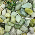 10LB Succulent Jade Pebbles for Landscaping, 1.2-2 Inch Natural Polished Stones, River Rocks for Vase, Flowerpot, Indoor and Garden Decoration - size: 10LB, style: Jade