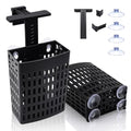 2 PCS Upgraded Aquarium Plant Holder, Adjustable Thickness Height Fish Tank Plant Holder with 2 Extension Hooks and 2 Suction Cups for Fish Tank Aquaponic Cultivation - color: Black