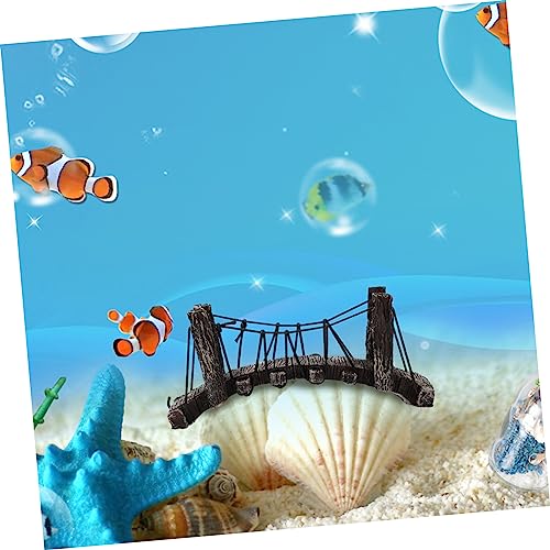 Veemoon Fish Tank Simulation Rope Bridge Aquatic Ornament for Landscape Decoration