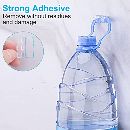 Outdoor Light Clips (Assorted Sizes, 60 PCS), Adhesive Cable Cord Organizer for Wall, Clear Wire Holder Electric Wires, PC Management Under Desk, Christmas LED M&L - color: Clear, size: M&L