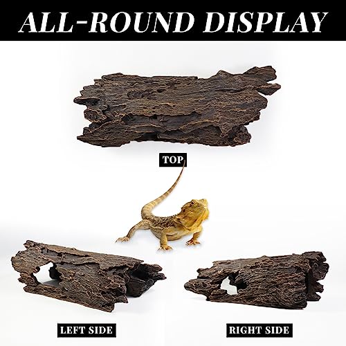 Fish Tank Decorations - Large Aquarium Decorations Air Bubbler Tree Fish House for Betta Hideout Caves Buddha Decor Temple Ruins Arched Betta Fish Accessories Reptile House Shelter Decor (Wood A-L) - color: Wood A-l