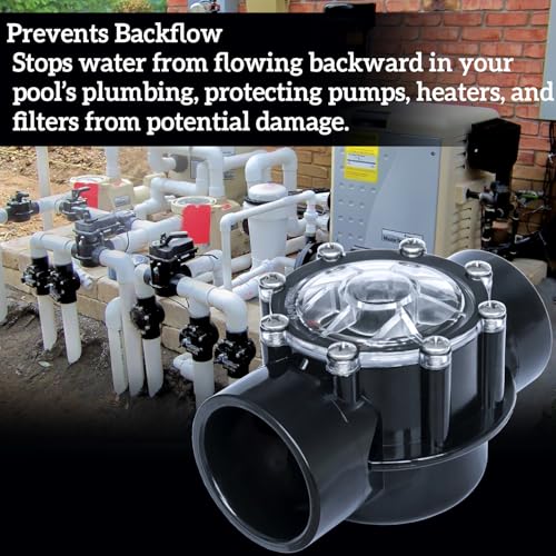 Pool Check Valve 7305 Replacement for Jandy Check Valve 2 inch to 2 1/2 Inch ; for Pool Pump, Heat Pump,Tub & Spa System