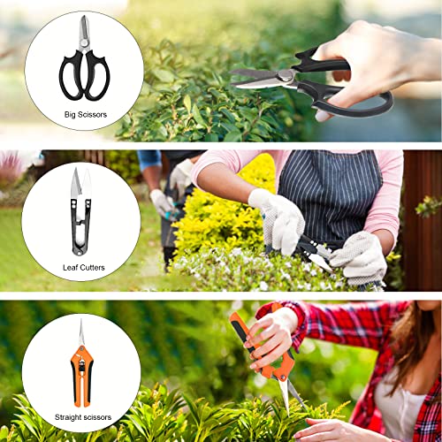 Bonsai Tools Set, 20 Pcs Gardening Succulent Tree Indoor Beginner Tool Kit, Include 262 Feet Bonsai Wire, 29.5"x29.5" Plant Repotting Mat, Leather Bag, Bonsai Scissors, Pruning Shears, Gifts for Women - style: Orange
