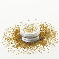 Brown Irregular Crushed Chips,DIY Craft Glitter Crystal Broken Glass Pieces,Bulk Transparent 2-4mm Glass Sprinkles, for Resin Art Vase Fill and Glitter Painting Jewelry Making(100g) - color: brown