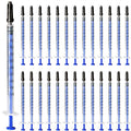 100 Pack Luer Slip Syringe with Cap, 1Milliliter 1cc Syringe No Needle, Non-Sterile, Not for Injection