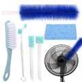 XANGNIER Fan Cleaning Brush Tools Set,6 Pcs Fan Cleaner for Stand up Fan/Desk/Window Exhaust/Box/Oscillating/Standing/Floor/Clip on/Wall/Table/Wall Mount/Pedesta Fan,Bendable Cobweb Duster Remover - color: Multicolor