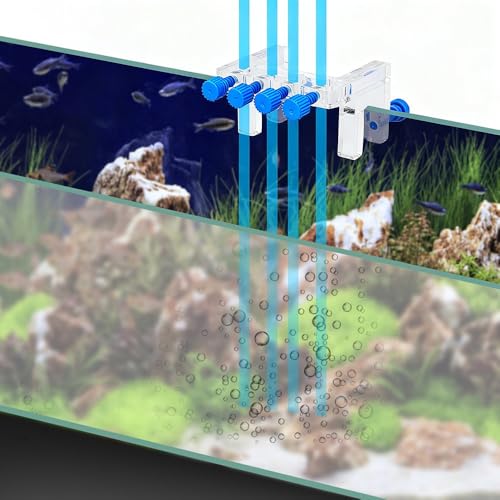 4 Holes Clear Acrylic Aquarium Hose Holder Fish Tank Filter Hose Fixture with Screws for Dosing Pump Tube
