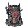 LOOYAR Gothic Inferno Castle Resin Pen Holder for Office & Home Decor | Gothic inferno castle design Premium resin with fine details Holds pens or makeup tools Works For desk vanity aquarium decor