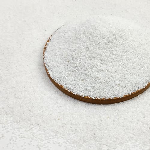 FANTIAN 5 lbs Aquarium White Sand, 0.8-2 mm Mini Aquarium Gravel. Coarse Sand for Fish Tank, Paintings, Succulent Plants Potted, Fire Pits, Candle, Vase Filler and Crafts - color: White, size: 5 LB