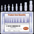 40Pcs Hose Barb Fitting, Barb Reducer, Pipe Connectors Joint Mender Adapter Union for Aquarium Gas Liquid,ID1/2"x1/4",1/2"x3/8",1/2"x5/8",1/4"x3/8",1/4"x3/16", 1/4"x5/32",3/8"x3/16",1/8"x1/4"