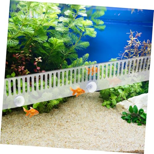 Aquarium Overflow Comb Transparent Fish Comb for Fish Separation Avoids Overflow Easy Installation Lightweight Suitable for Interconnected Aquariums Cups
