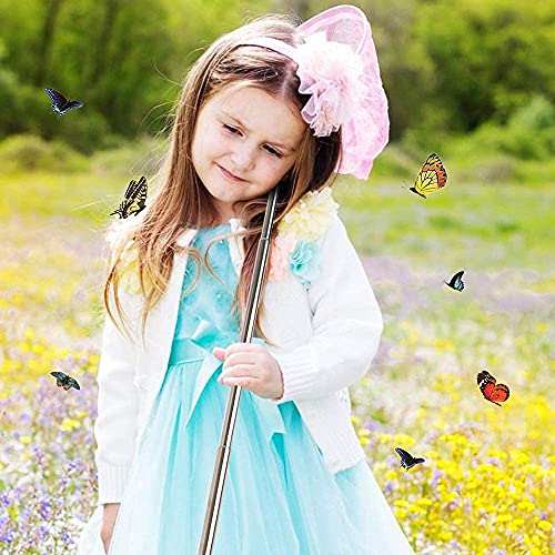 Kids Telescopic Butterfly Fishing Nets for Kids Catching Insect Net Outdoor Tools for Catching Bugs Fish Insect Ladybird, Extendable 34 Inches and Anti Slip Grip - color: 5 Pack