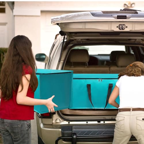 Moving Bags Heavy Duty Sky Blue – Large Packing Bags for Moving, Extra Large Storage Totes with Zippers and Handles - color: Sky Blue