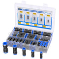 50PCS Quick Connect Air Hose Fittings 5/32 1/4 5/16 3/8 1/2 inch Straight Push to Connect Fittings Kit Quick Release Pneumatic Connectors Air Line Fittings for 5/32 1/4 5/16 3/8 1/2 inch Tube - size: 1/4"-5/16"-5/32"-3/8-/1/2"OD(50pcs)