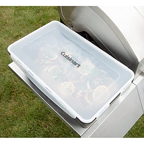 Cuisinart XL Collapsible Marinating Container, Large Capacity Grill Accessories Perfect for BBQs and Tailgates, Marinade and Brining Prep, Collapsible Silicone for Easy Storage (Pack of 4) - size: (Pack of 4)