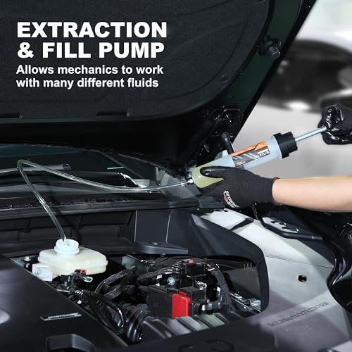 FOUR UNCLES Fluid Extractor & Filling Pump for Easy Oil Change - size: 200cc(58cm hose)