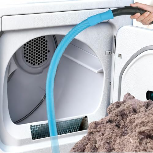 4 Pieces Dryer Vent Cleaner Kit‌ with ‌Lint Brush‌ – Professional ‌Dryer Vent Brush‌, ‌Flexible Cleaning Tools‌ for ‌Lint Trap‌, ‌Appliance Brush‌ & ‌Dryer Filter‌,dryer vacuum hose attachment