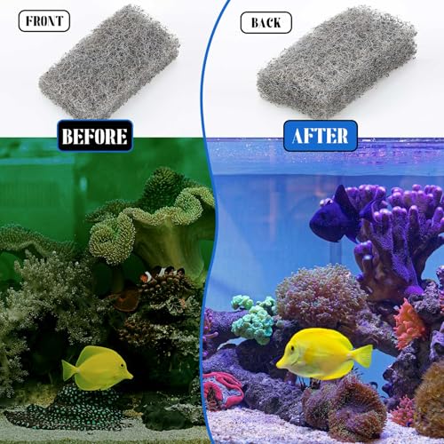 Threlaco 12 Pcs Nitrite Remover Inserts Compatible with Flex/spec/evo, Flex 32.5 Media, Replacement Aquarium Filter Media for Freshwater and Saltwater Aquariums, Removing and Reducing Nitrite - color: Grey