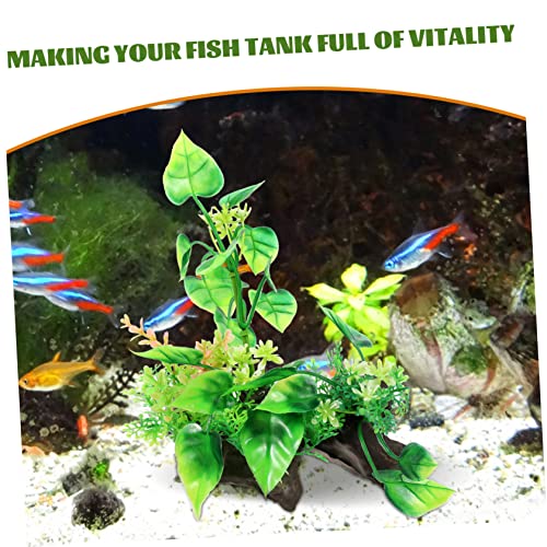 SUPVOX Desktop Aquarium Grass Decorative Plant Compact Fish Tank Grass Artificial Aquarium Decor for Fish Tank Landscaping for