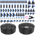 90 Pcs DOT Air Line with Quick Connect Air Fittings Kit 2 Roll 100FT 1/4" and 3/8" DOT Air Lines Kit with 88 Pcs Push Lock Air Line Fittings Pneumatic Push to Connect Air Hose Fitting - size: 90 PCS-100FT 1/4+3/8