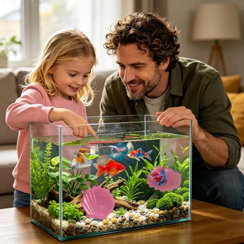 Betta Fish Hammock - Suction Cup Aquarium Resting Bed, Decorative Tank Perch, Comfortable Habitat Accessory | Fish Tank Decor for Betta Shrimp Cichlids Crayfish - color: Pink