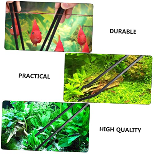 Happyyami 2pcs Aquarium Cleaning Tool Set Tweezers for Fish Tank Maintenance Includes Straight and Curved Design for Aquatic Plants and Landscaping Supplies