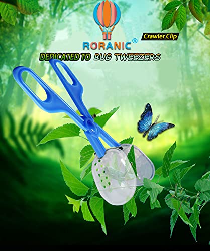 Feeding Tongs,Bug Tweezers for Kids Adults, Reptile Feeding Tweezers Long Handle Feeder Tools for Fish Aquariums Reptiles Snakes Lizard Gecko Spider and Bird (Blue)