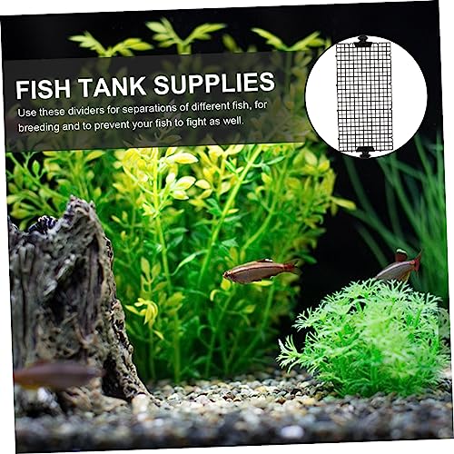 ibasenice 1set Fish Tank Divider High-Transparency Aquarium Separation Tool Suction Cups Fish Breeding Isolation Board for Water Permeability and Easy Installation