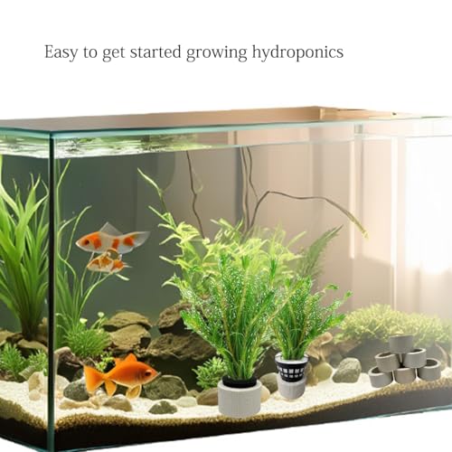 40 Pcs Aquatic Plants Fixed Rings Set, Anti-Floating Ceramic Aquarium-Plant Rings Plant Weights Pot, AquaticPlant Fixed Holder Aquarium-Landscape Decoration Fish Tank Accessories