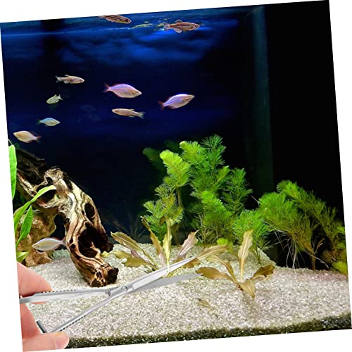 UPKOCH Professional Stainless Steel Aquarium Scissor Portable Spring Scissors for Pruning Aquatic Plants Water Grass Trim Tool for Fish Tanks and Landscape Maintenance