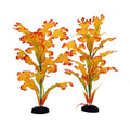 2-Pack 12 Inch Aquarium Silk Aquarium Plants, Artificial Plastic Plant for Small Tank, Goldfish, Fish Hides (Yellow, 12 Inch) - color: Yellow