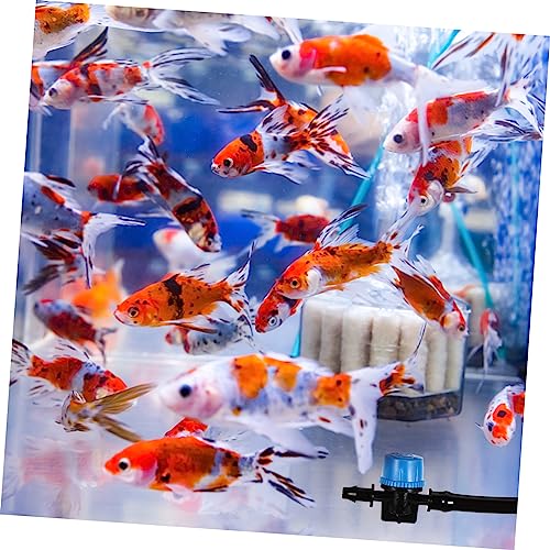 Healifty Aquarium Micro Hose Connector Kit Adjustable Water Flow Control Valve with Soft Silicone Tubing 7-Piece Set for Fish Tank