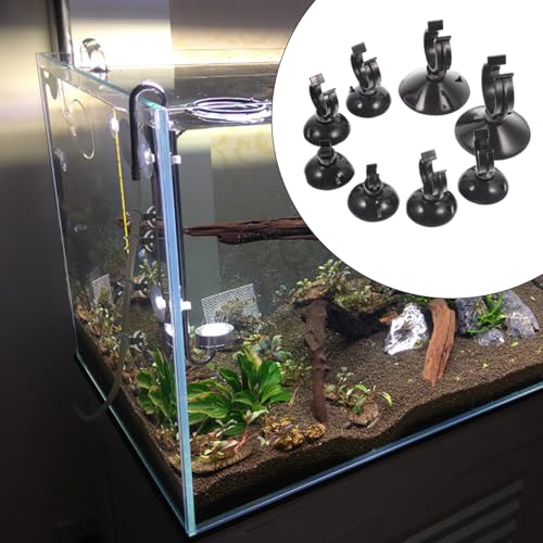 POPETPOP 40Pcs Convenient Suction Cup Clips Replaceable Tubing Holders Hose Clamps for Fish Tank