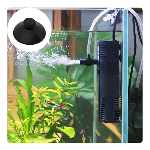 32PCS 20mm Dia Black Aquarium Suction Cup Clips, Soft Rubber Fish Tank Attachments for Pump Lines, Overhead Tube Organization and Aeration Setup - size: 32PCS 20mm