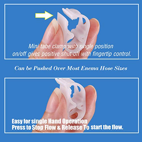 Quickun 20Pcs 5-Sizes Plastic Clamp Kit, 1/8"-3/4" Tube OD Shut Off Hose Clamp Water Flow Control Tube Clip Pipe for Beer Bottle and Infusion Bottle (Pack of 20) - size: *Kit (1/8“-3/4”)