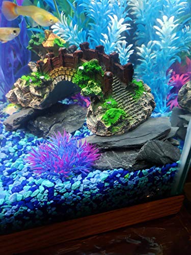 Voulosimi Natural Slate Rocks PH Neutral Stone Perfect Rocks for Aquariums, Landscaping Model,Tank Decoration,Amphibian Enclosures (3.5 LB, 5-7 inch) - color: 3.5 LB, size: 5-7 inch