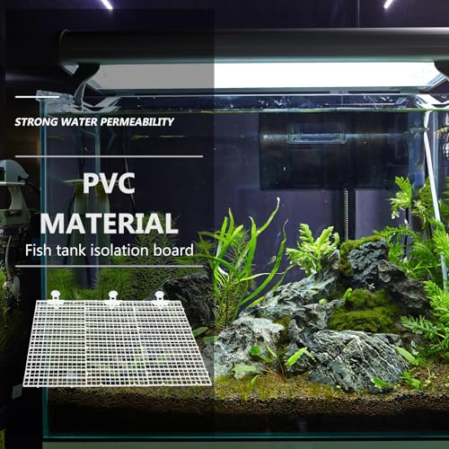 Tofficu Fish Tank Divider 3pcs Acrylic Isolation Board 30x15cm with 10 White Suction Cups Aquarium Breeding Partition for Small Fish Separation
