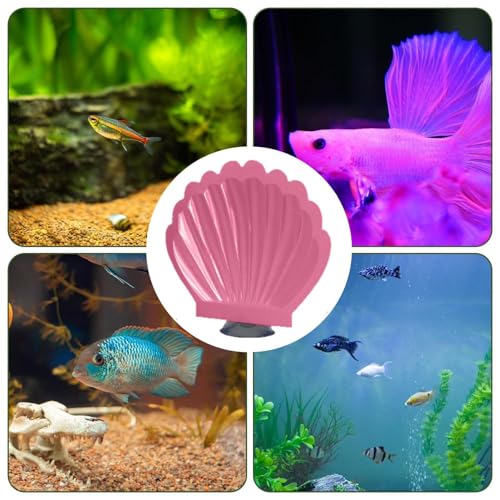 Betta Fish Hammock - Suction Cup Aquarium Resting Bed, Decorative Tank Perch, Comfortable Habitat Accessory | Fish Tank Decor for Betta Shrimp Cichlids Crayfish - color: Pink