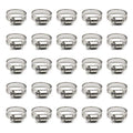ZIPCCI Hose Clamp, 25 Pack Stainless Steel Worm Gear fuel line hose clamps, 16-25mm (5/8-1 inch) - size: 16-25mm