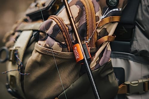 Smith Creek Rod Clip with Zinger - color: Orange