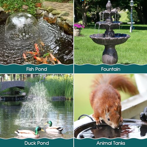 Antfraer 70W Solar Pond Filter with Water Pump, Solar Fountain Pump with Pond Filter Adjustable Flow, Pond Filter Box with Filter Medias for Outdoor Ponds Fish Tank Waterfall Water Features - size: 70W