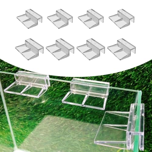 8 Pieces Fish Tank Lid Holder Covers Bracket Aquarium Lid Clips