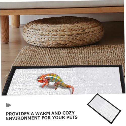 Toddmomy Insulation Pad Reflective Film Turtle Insulation Pad for Reptiles Under Tank - size: 68.00X30.00X0.10CM